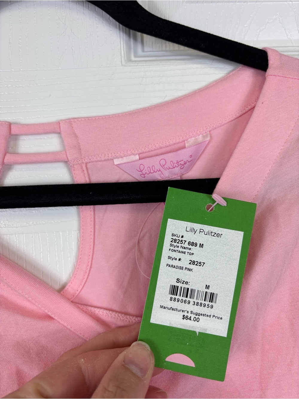 NWT Lilly Pulitzer Fontaine top paradise pink sz sm - Picture 3 of 5
